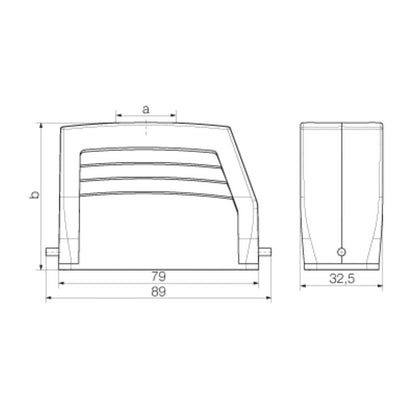 1664870000 - IP65 Rated HDC Enclosure for PG 21 Cables