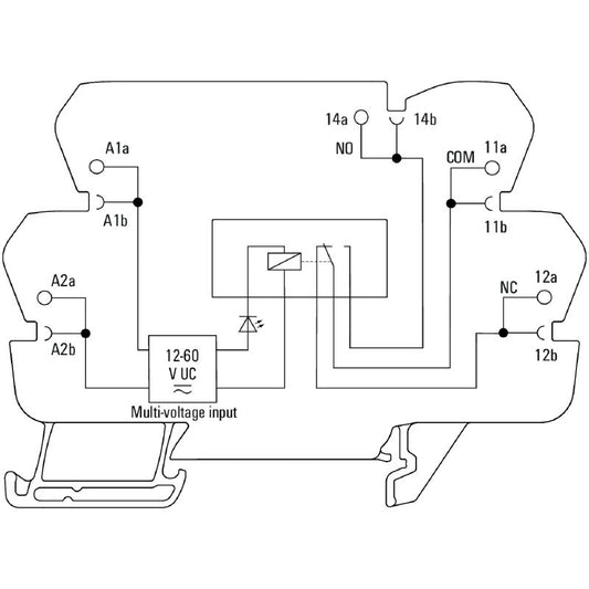 2773770000 - 12-60V UC Relay Module with 6A CO Contact  (Pack of 10)