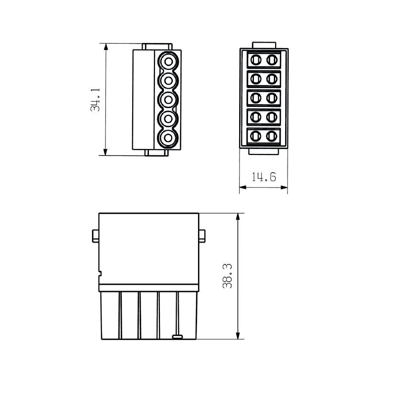 2748410000 - 5-Pole Signal Module, 230V, 16A, Compact Design