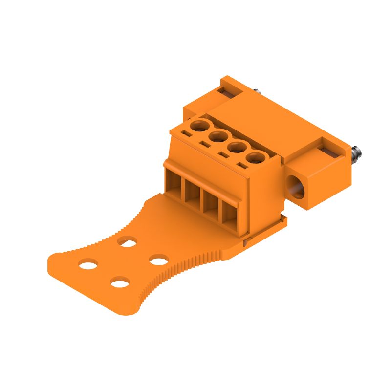 1237550000 - 3.81mm 4-Pole PCB Connector at 180° Angle  (Pack of 50)