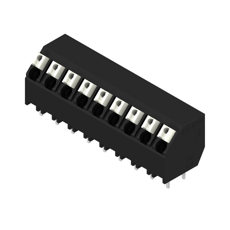 1885090000 - 5.08mm Black PCB Terminal, 9 Poles, 135° Angle  (Pack of 12)