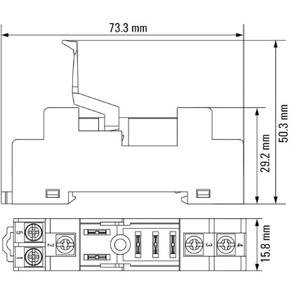 7760056346 - D-Series Relay Socket 12A, CO Contact, TS 35 Mount  (Pack of 10)