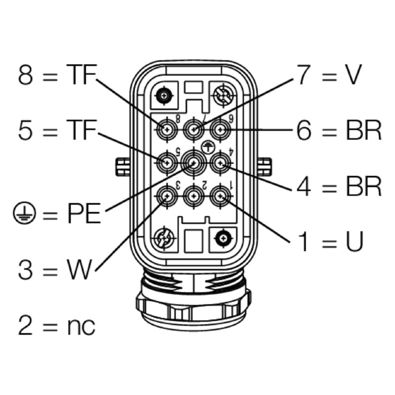 8000005239 - Eco-Friendly 5m FieldPower Cable, 1.5mm², 8 Wires
