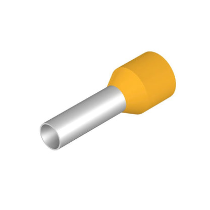 9019220000 - Yellow Wire-End Ferrule with Plastic Collar for Easy Connections  (Pack of 100)