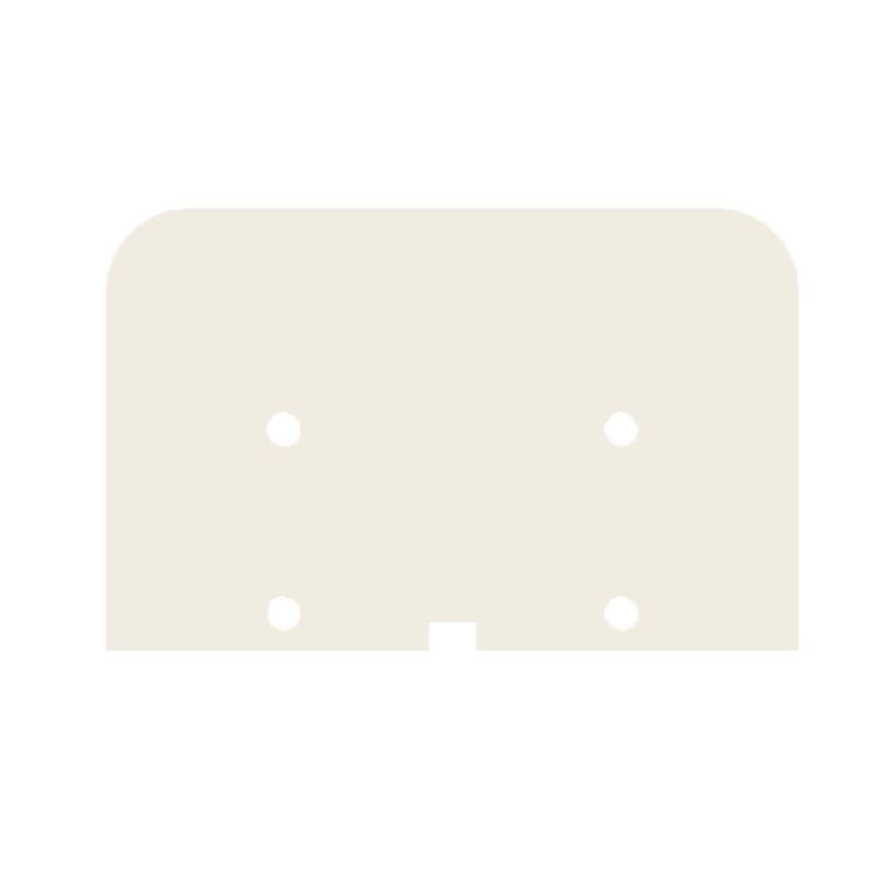 1022150000 - 47mm White PA 66 Partition Plate with V-2 Flammability Rating  (Pack of 50)