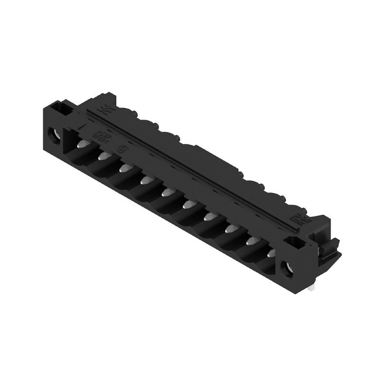 1840430000 - 10-Pole 5.00mm PCB Connector with Solder Flanges, 90° Orientation  (Pack of 30)