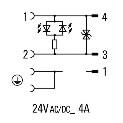 1916700250 - 2.5m Assembled Valve Cable with DIN C Plug