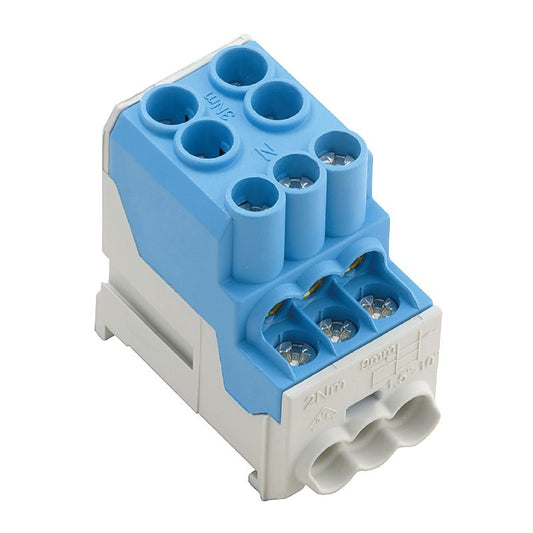 1561920000 - Blue 25mm² Terminal Block, 8 Connections, 1000V, RoHS Compliant  (Pack of 3)
