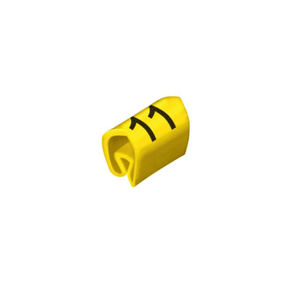 0252711532 - Yellow Cable Markers 6 x 4.2 mm, 100 Pack  (Pack of 100)