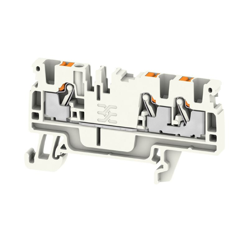 2003120000 - Push-In Feed-Through Terminal, 2.5 mm², 800 V, Light Grey  (Pack of 100)