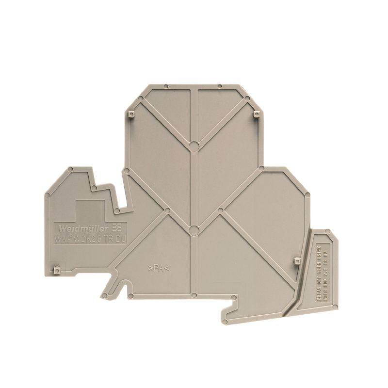 1839850000 - Dark Beige End Plate, 80.35mm Height, V-0 Flammability  (Pack of 50)