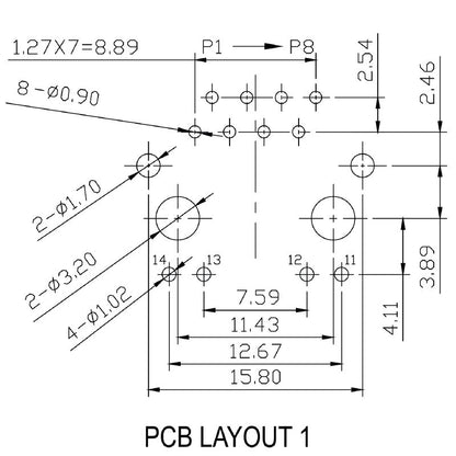 2562150000 - OMNIMATE 8-Pole RJ45M Connector for PCB, 10/100 MBit/s  (Pack of 200)