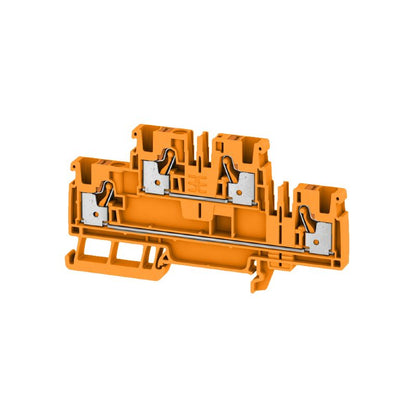 2552480000 - Orange 4mm² Feed-Through Terminal, 800V, 32A, Double-Tier  (Pack of 50)