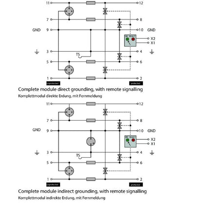 8951590000 - Compact Surge Protector for Instrumentation with Optical Status Display