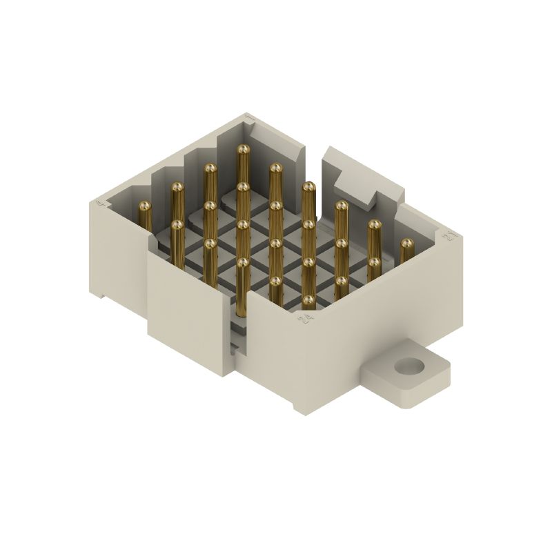 1445800000 - 24-Pole Gold-Plated PCB Connector, 180° Angle, 5mm Pitch  (Pack of 20)