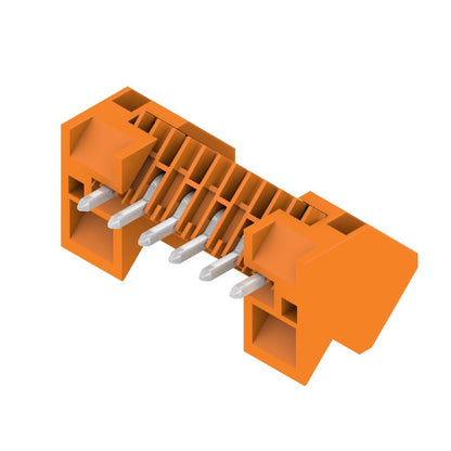 1643370000 - 6-Pole 3.50mm PCB Connector with 135° Flange in Orange  (Pack of 66)