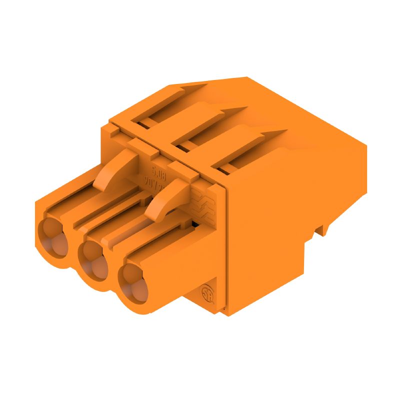 1948800000 - 5.08mm PCB Plug-In Connector, 3-Pole, 270° Angle  (Pack of 120)