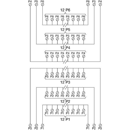 1128130000 - 6-Pin RS VERT Interface for Tension-Clamp Connections