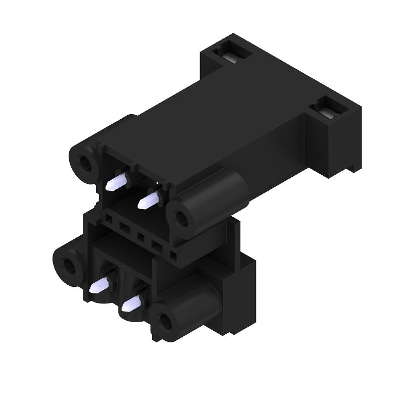 1828890000 - 5.08mm Male PCB Connector, 4-Pole Flange Mount, Black  (Pack of 52)