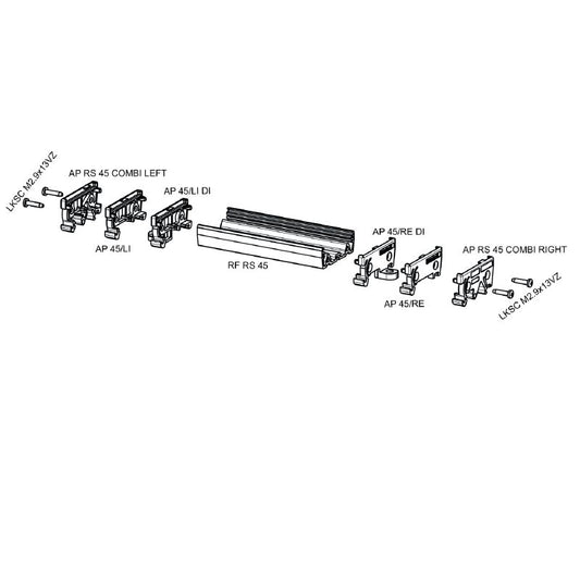1011590000 - DIN End Plate 45mm, RoHS Compliant, PA 66 Material  (Pack of 20)