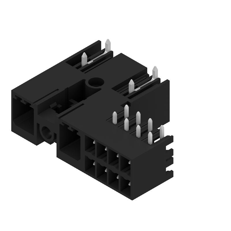 2529380000 - 2-Pole Black PCB Connector with 270-Degree Elbow, 7.62mm Pitch  (Pack of 48)