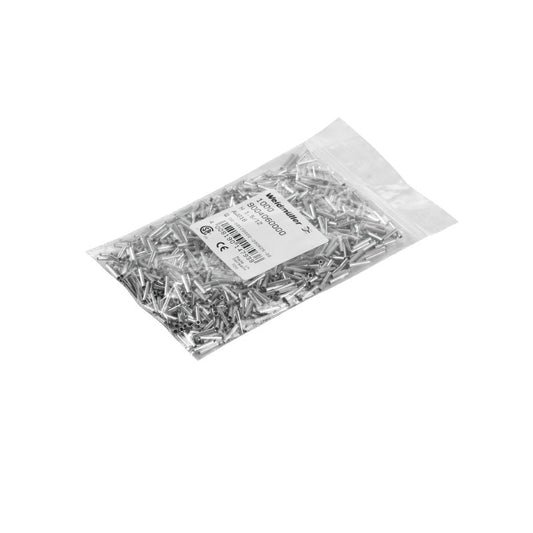 9004060000 - 12mm Wire End Ferrule, 1.5mm² for AWG 16 Connections  (Pack of 1000)