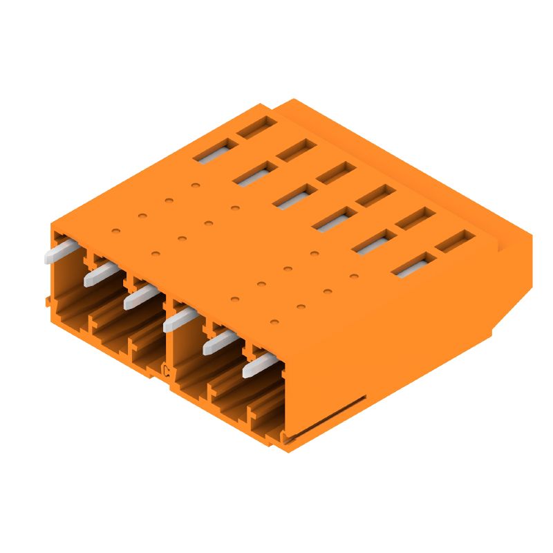 1975400000 - 5.08mm PCB Terminal, 6 Poles, 90° Angle, Orange  (Pack of 50)