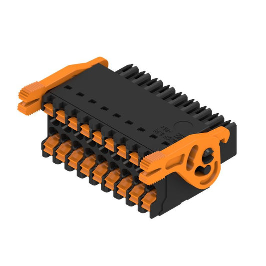 1278300000 - 18-Pole 180° Female Plug PCB Connector with Push-In Actuator  (Pack of 48)