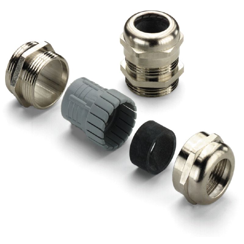 1569070000 - Nickel-Plated Brass Cable Gland, 4-8mm, IP68 Rated  (Pack of 50)