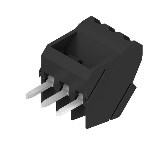 1715050000 - 3.5mm PCB Terminal, 3-Pole, Black, 135° Angle, RoHS Compliant  (Pack of 168)