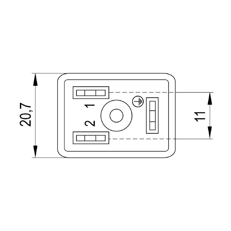 1873170000 - 11mm 3-Pole Valve Connector, IP65/IP67 Rated, 250V