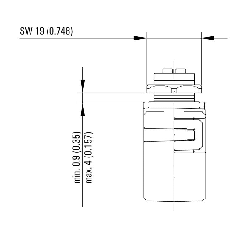 1400620000 - IP67 M12 to RJ45 Adapter, Class EA, Zinc Diecast