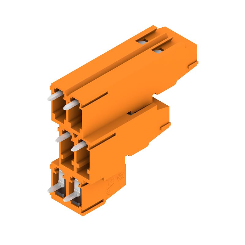 1769620000 - Orange PCB Terminal, 5.08mm Pitch, 6 Poles, 3.5mm Pins  (Pack of 50)