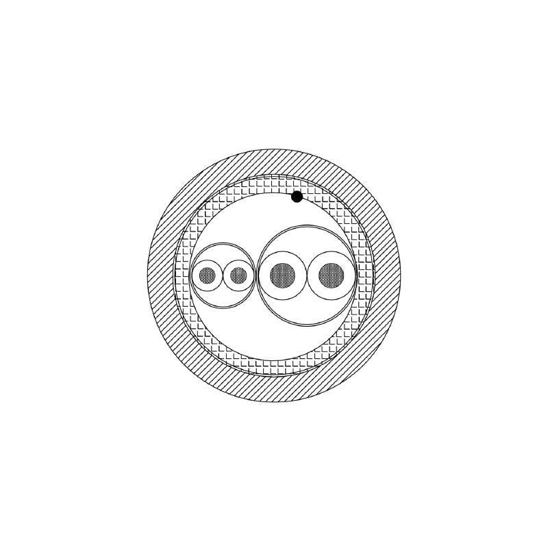 1058630000 - 100m PUR Hybrid Cable, 4-Pole with Shielded Protection  (Pack of 100)