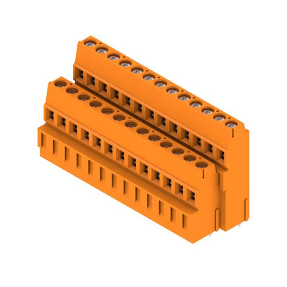 1769350000 - 5.08mm Orange Terminal Block, 26 Poles at 90° Angle  (Pack of 10)