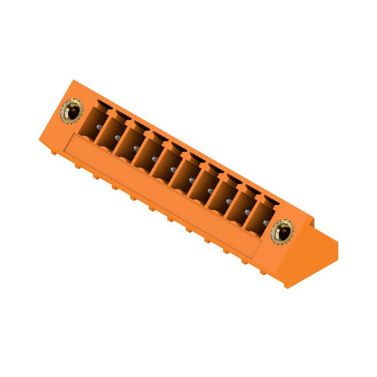 1976820000 - 3.81mm PCB Male Header Connector, 10 Poles, Orange Flange  (Pack of 50)