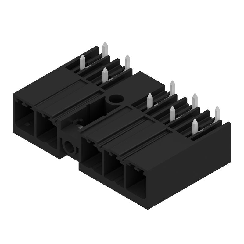 1048660000 - Black 5-Pole PCB Connector with 7.62mm Pitch and Screw Flange  (Pack of 36)