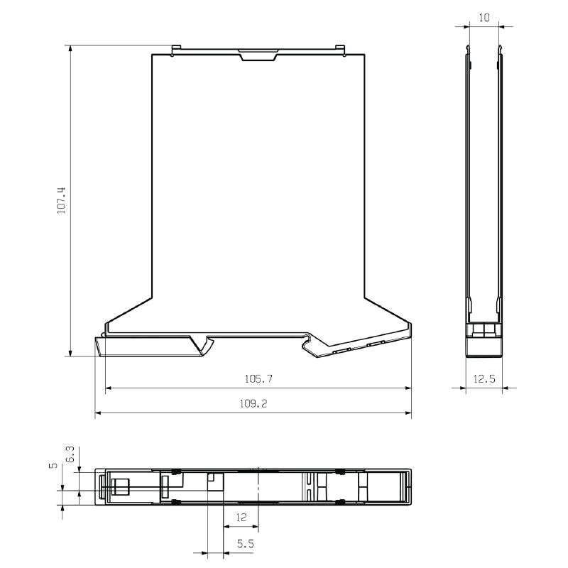 1176990000 - OMNIMATE Modular Housing 12.5mm, 108mm Depth, RoHS Compliant  (Pack of 14)