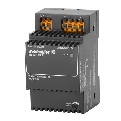 2580190000 - 30W 24V DC Power Supply with Short-Circuit Protection