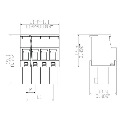 2640490000 - 3.5mm Pitch 13-Pole Connector with UL Certification  (Pack of 90)