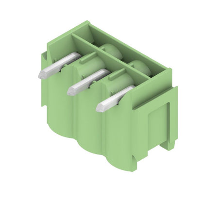 1167130000 - 3-Pole 5mm PCB Connector with 90° Elbow, Pale Green  (Pack of 100)