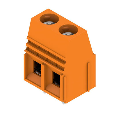 1279390000 - 2-Pole Orange Circuit Board Terminal with 90° Connection Angle  (Pack of 20)