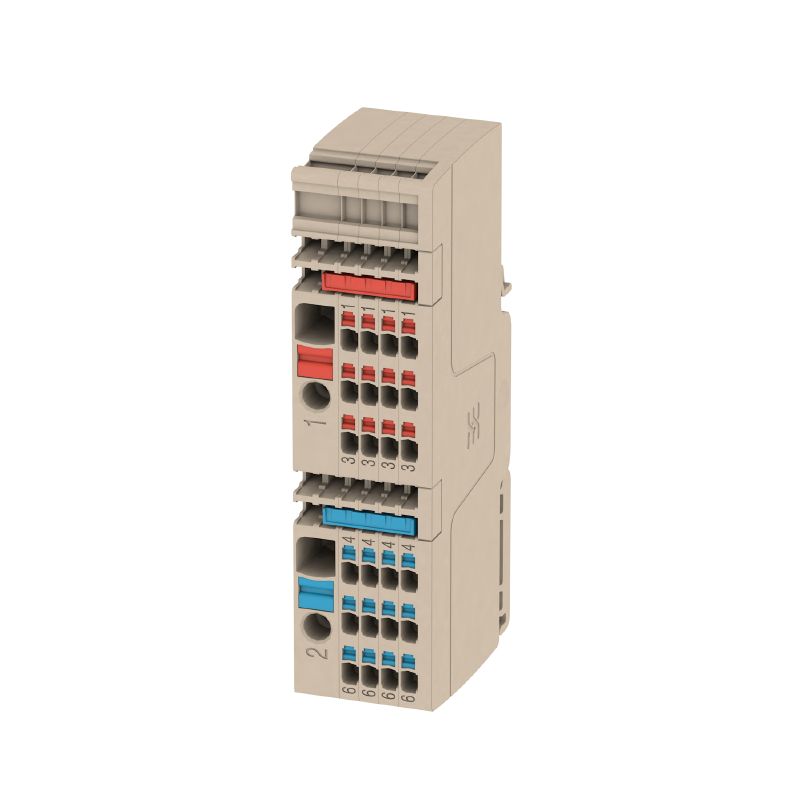 2506340000 - Dark Beige Modular Terminals with 6mm² PUSH IN Technology