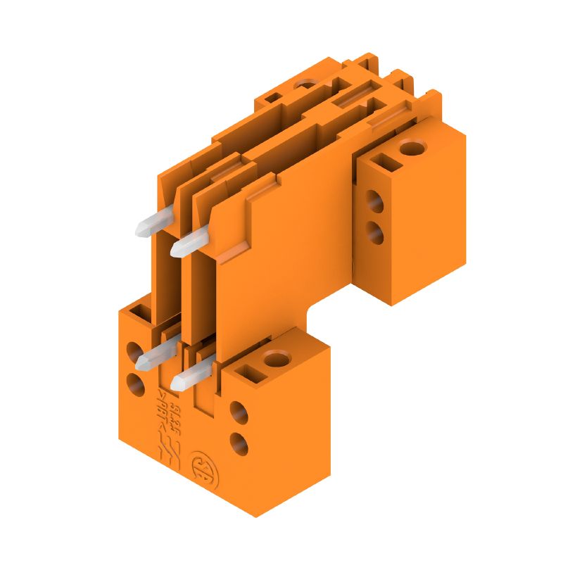 1642370000 - 3.50mm 4-Pole Orange PCB Connector with THT Solder Pins  (Pack of 50)