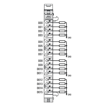 1315250000 - IP20 Remote I/O Module with 16 Digital Output Channels