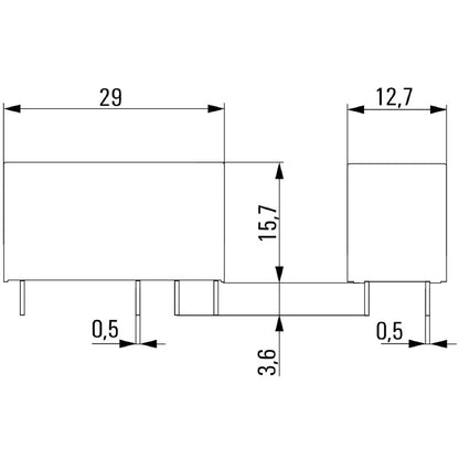 8693790000 - 5V DC Relay with 2 CO Contacts, 8A Capacity  (Pack of 20)