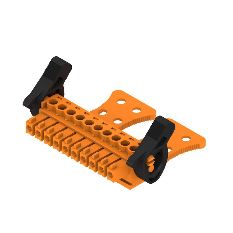 1236840000 - 3.81mm Female PCB Connector with 10 Poles and Clamping Yoke  (Pack of 50)