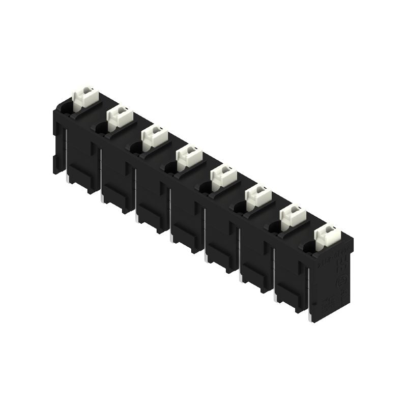1870340000 - 7.50mm PCB Terminal with 180° Angle, 8 Poles, Black  (Pack of 9)