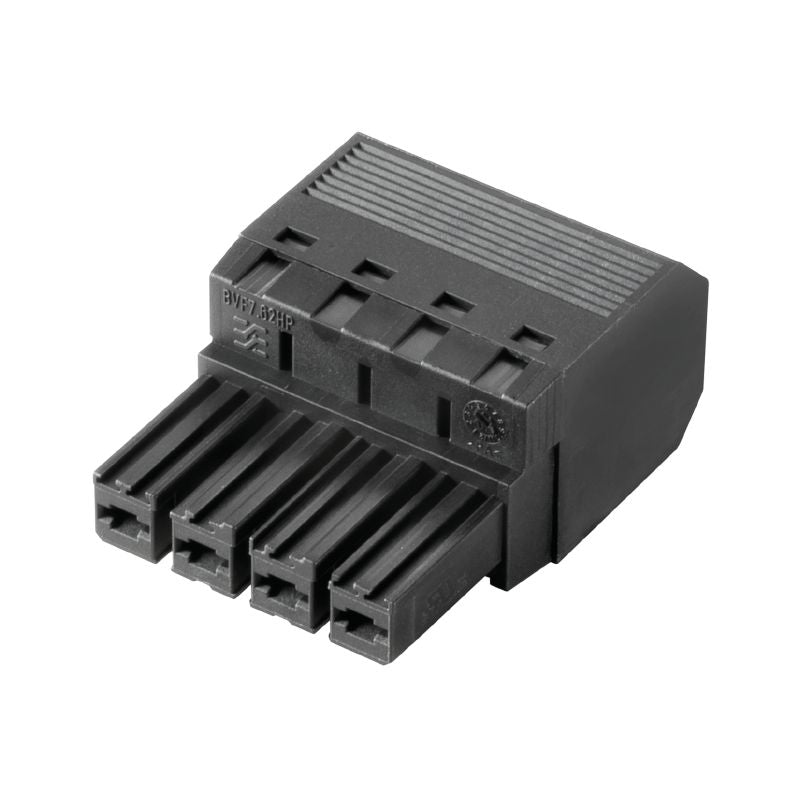 1060410000 - 7.62mm 4-Pole PCB Connector with 180° Angle and PUSH IN Method  (Pack of 45)