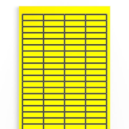 1686200000 - Yellow Self-Adhesive Labels 11mm x 38mm, Pack of 25  (Pack of 25)